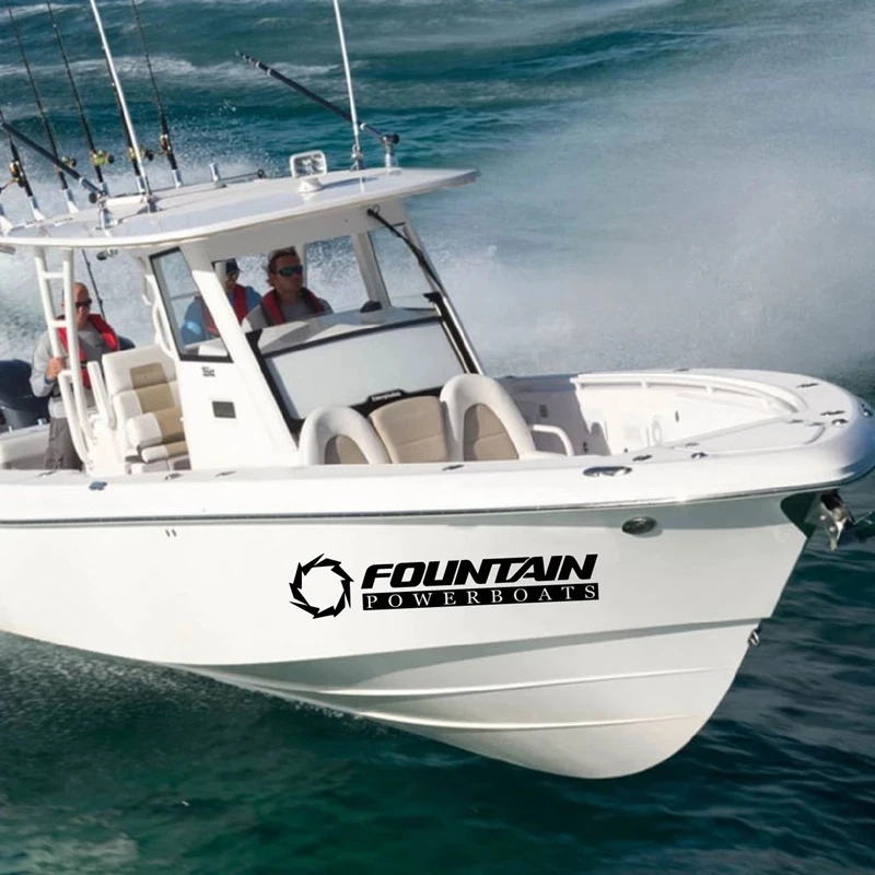 

Decals For Fountain Power Boat Decor Vinyl Stickers Waterproof Removable Decal For Boat Decoration