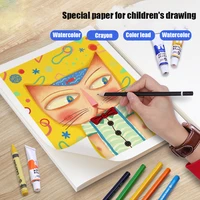 watercolor color lead painting coloring books early education books for children kids art drawing paper relieve stress leisure