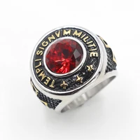 loredana epic exquisite titanium steel ring high quality red zircon stainless steel ring for men fashion holiday gifts r1030