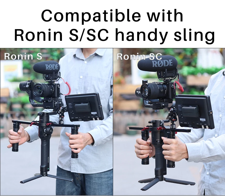 Двойная Ручка слинг Верхняя ручка для Dji Ronin S SC Zhiyun Crane 2 V2 Plus кольцо Крепление ручка