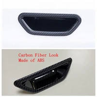 lapetus rear trunk tail door handle bowl frame cover trim fit for nissan rogue x trail 2014 2020 chrome carbon fiber look