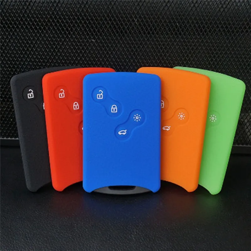 

1 шт., защитный силиконовый чехол для автомобильного ключа Renault Clio Logan Megane