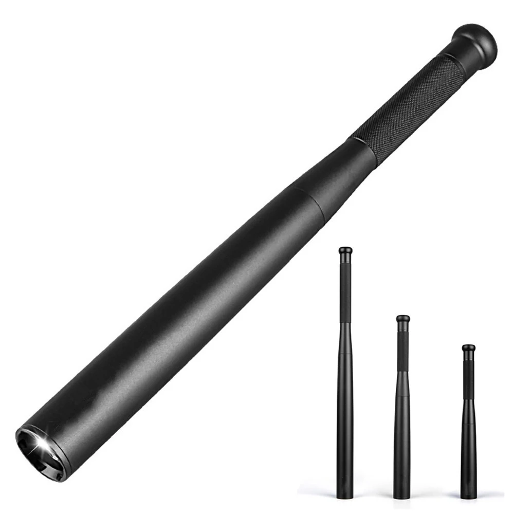

Security Flashlight Stick Outdoors Emergency Personal Torch Supplies Extended Baseball Baton Anti Riot Equipments Self Defense