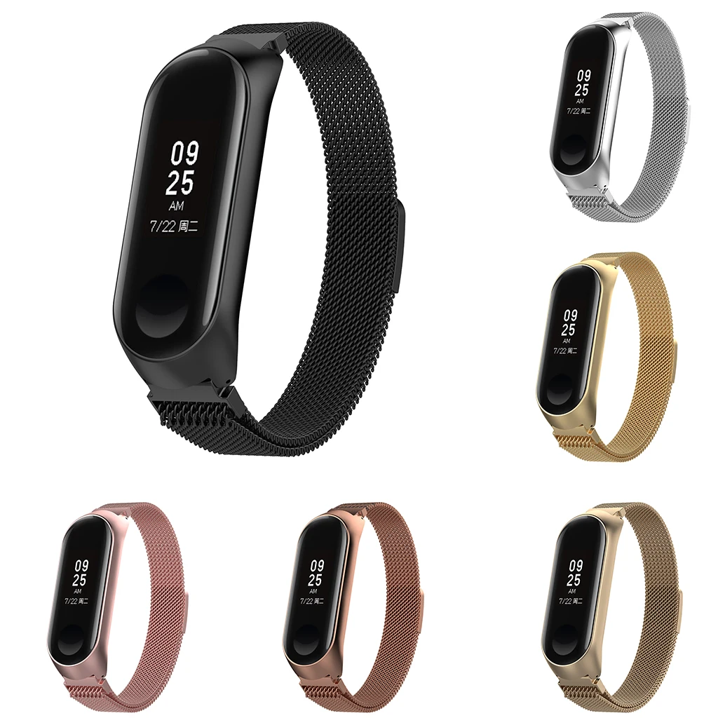 

Браслет для Xiaomi Mi Band 3 4, спортивный металлический ремешок для часов, ремешок для xiaomi mi band 3 4 Mi Band 4 3