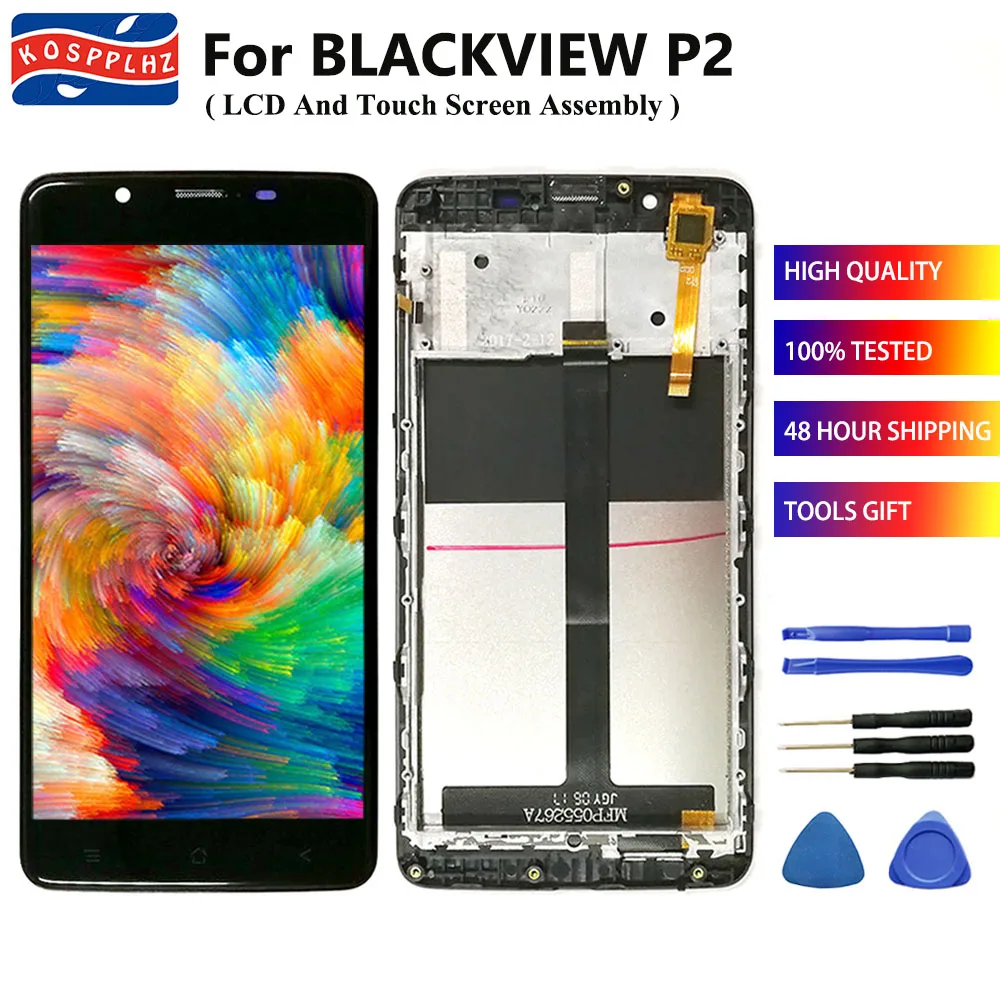 ЖК дисплей для Blackview P2 / LITE + кодирующий преобразователь сенсорного экрана в сборе