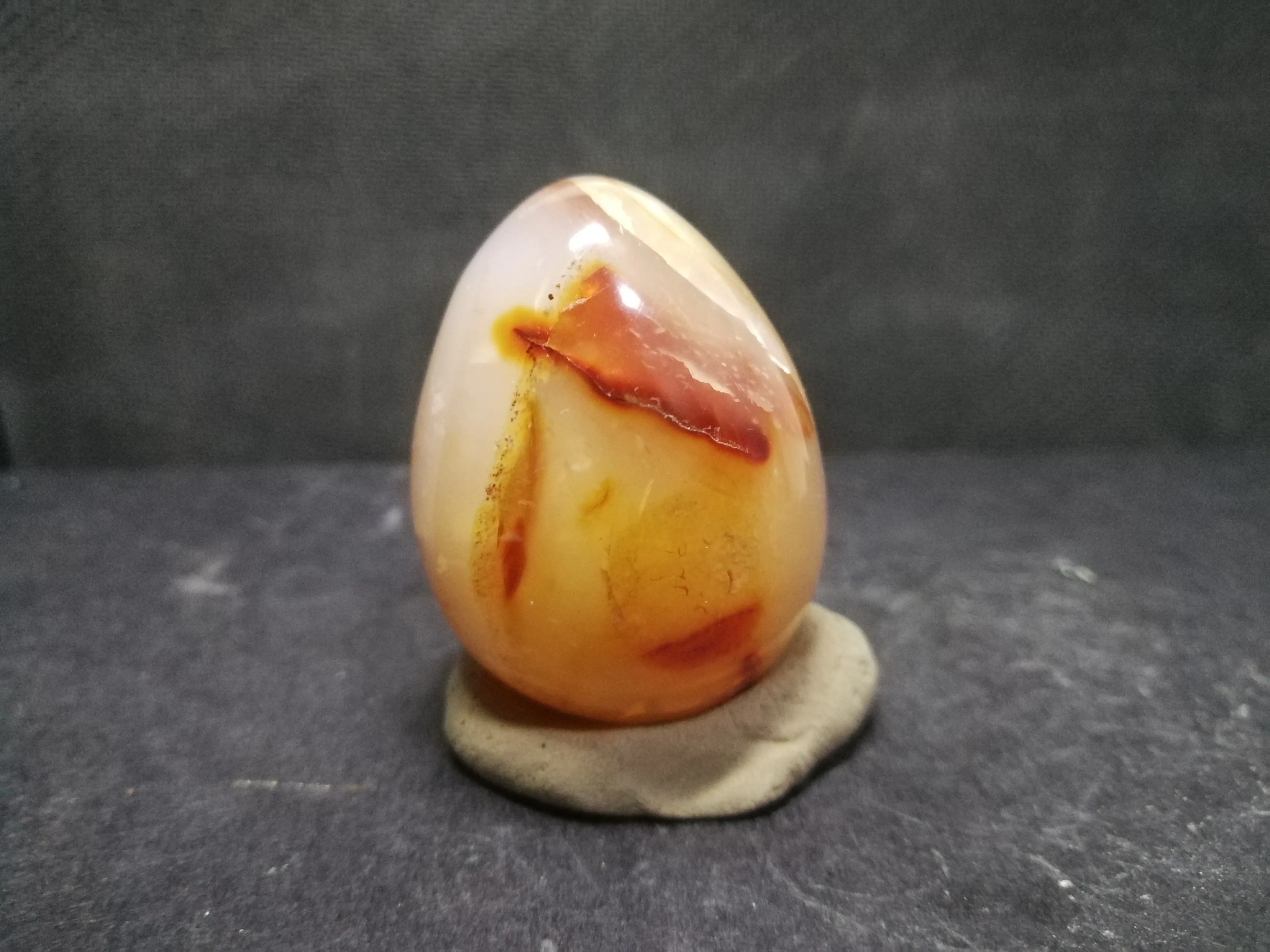 74 0 натуральный цвет красное агатовое яйцо полировка кварца кристалл лечебный