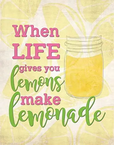 

Wall Decor When Life Gives You Lemons Kitchen Wall Art Inspirational Wall Decoration Inspirational Quotes Home Decor 8 X12Inch