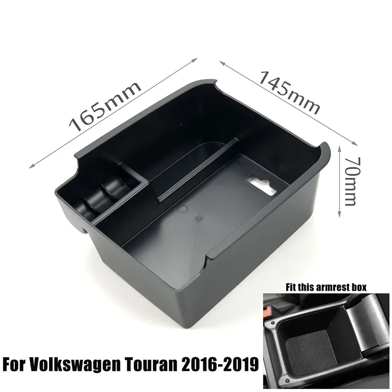 for Touran Автомобильный подлокотник для Volkswagen Touareg Jetta Sharan Tiguan Touran Teramont Passat CC Variant Arteon Golf Sciocco MAGOTAN T-ROC - Название цвета: for Touran