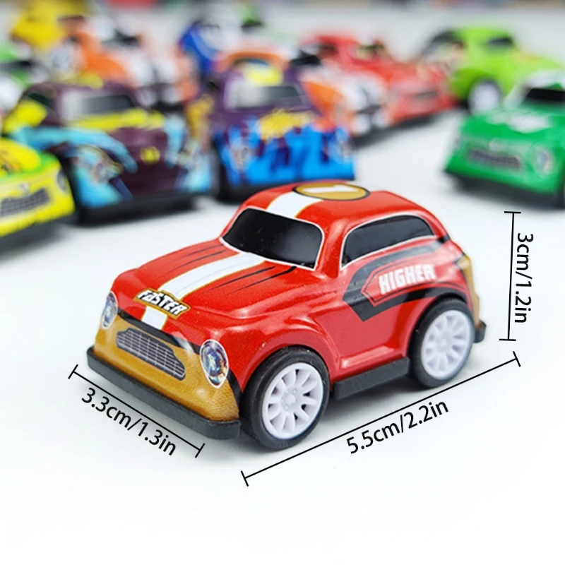 

3PCS/Set Mini Random Color Boy Inertial Toy Car, Alloy Plastic Pull Back Car Toys for Age 4-6 Kids Toddlers Gift