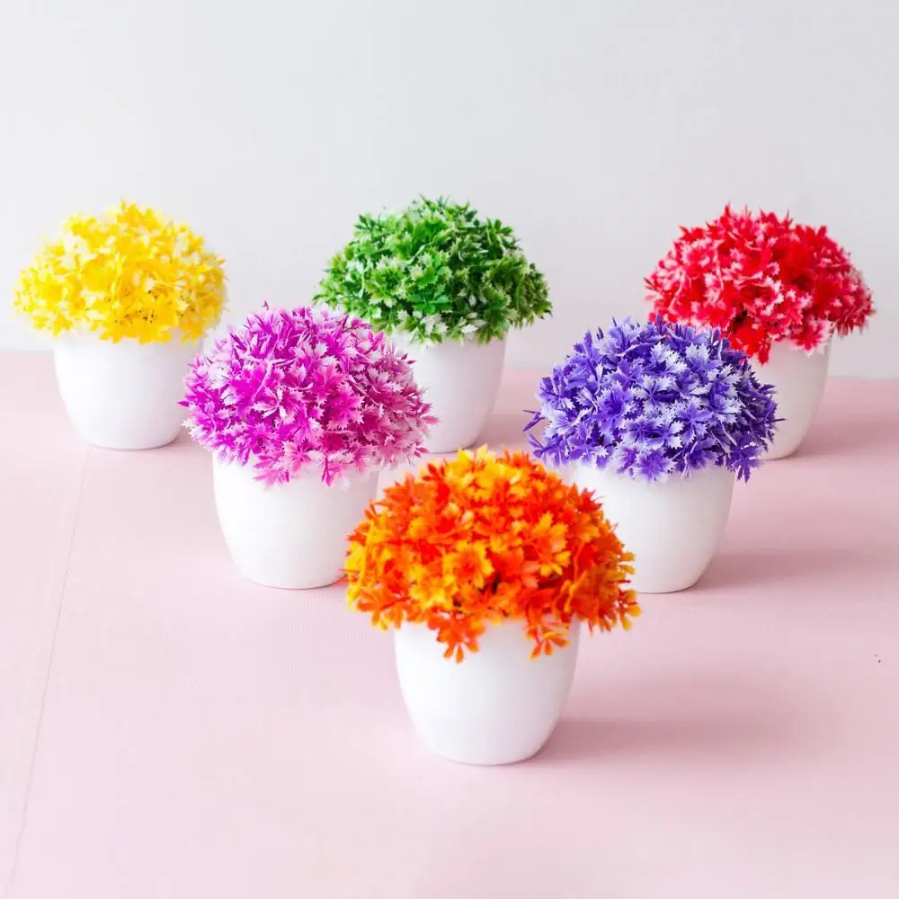 Половина Жасмин бонсай Пластик горшок орнамент моделирование комнатные