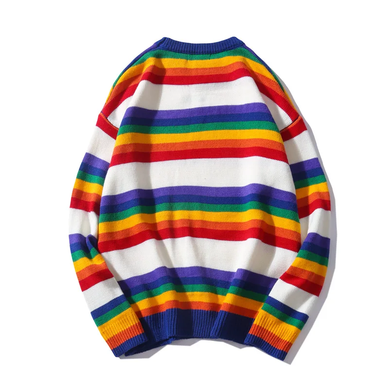 Эстетическое гранж Ретро 90S винтажная одежда корейский стиль мужской Радужный