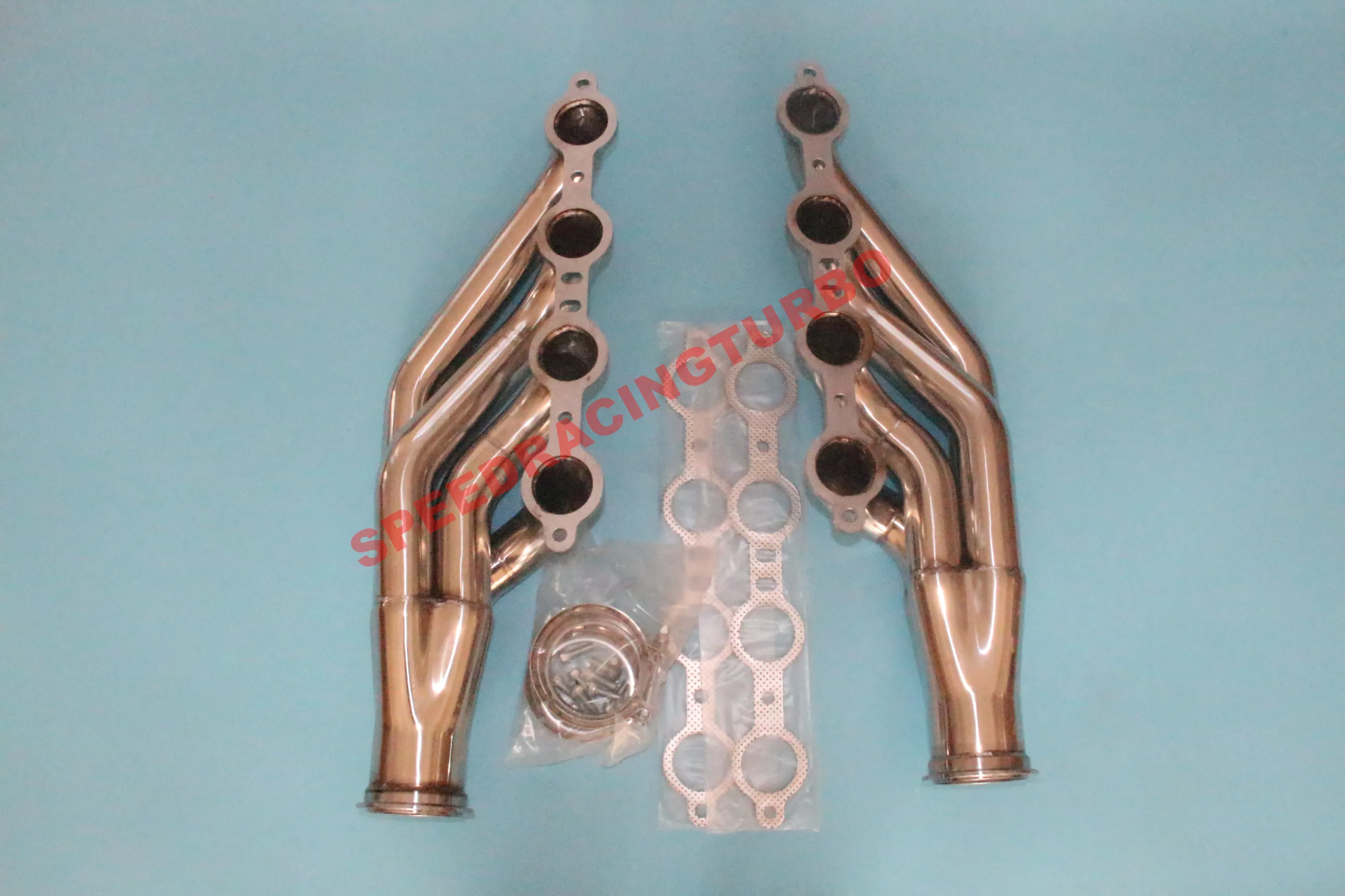 Выпускной коллектор для CHEVY BLOCK V8 LS1/LS2/LS3/LS4/LS6/LSX + 2 шт. 3 "к T3 адаптер | Автомобили и