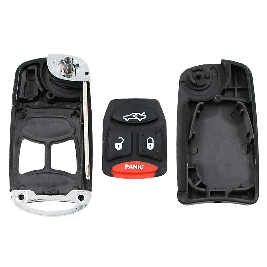 Новый Сменный 2 кнопочный флип чехол для ключа автомобиля обновленный Chrysler CROSSFIRE