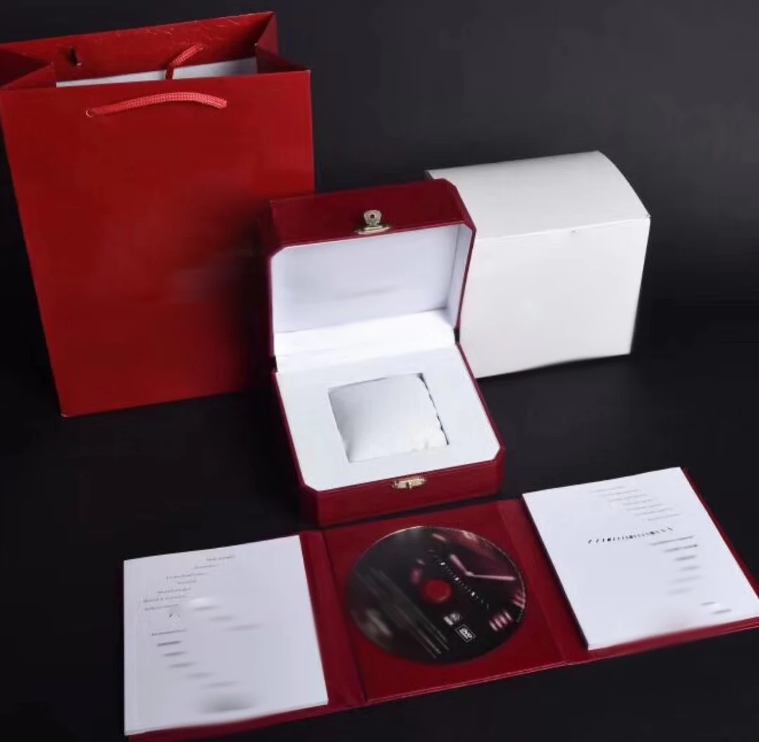 

Red Watch Original Box Papers Card Purse Gift Boxes Handbag Blue Balloon watch use Watch Boxes Cases