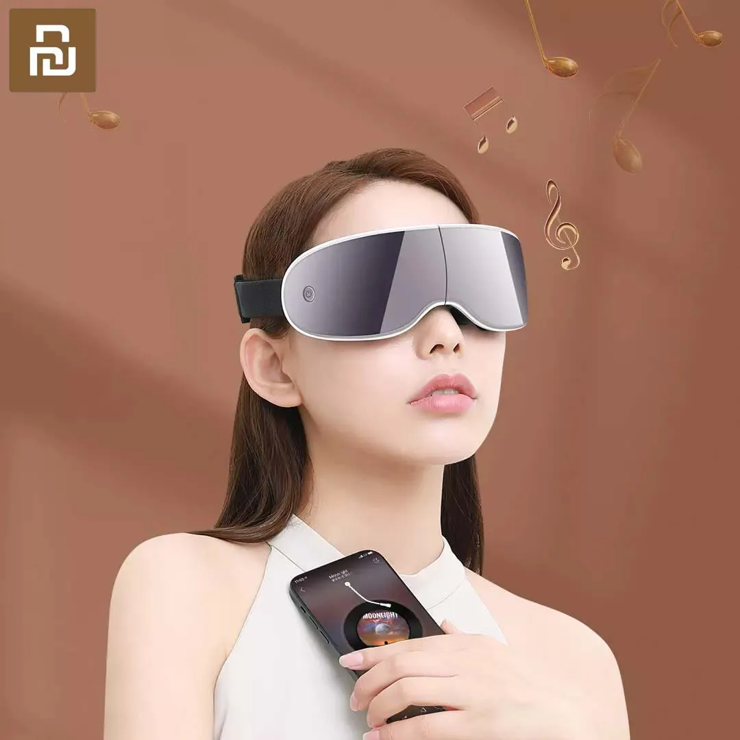

Массажер для глаз Xiaomi Youpin/momoda, протектор для глаз со складками, Вибрирующая головка, 3D, зарядка, 12000 мин., высокая частота