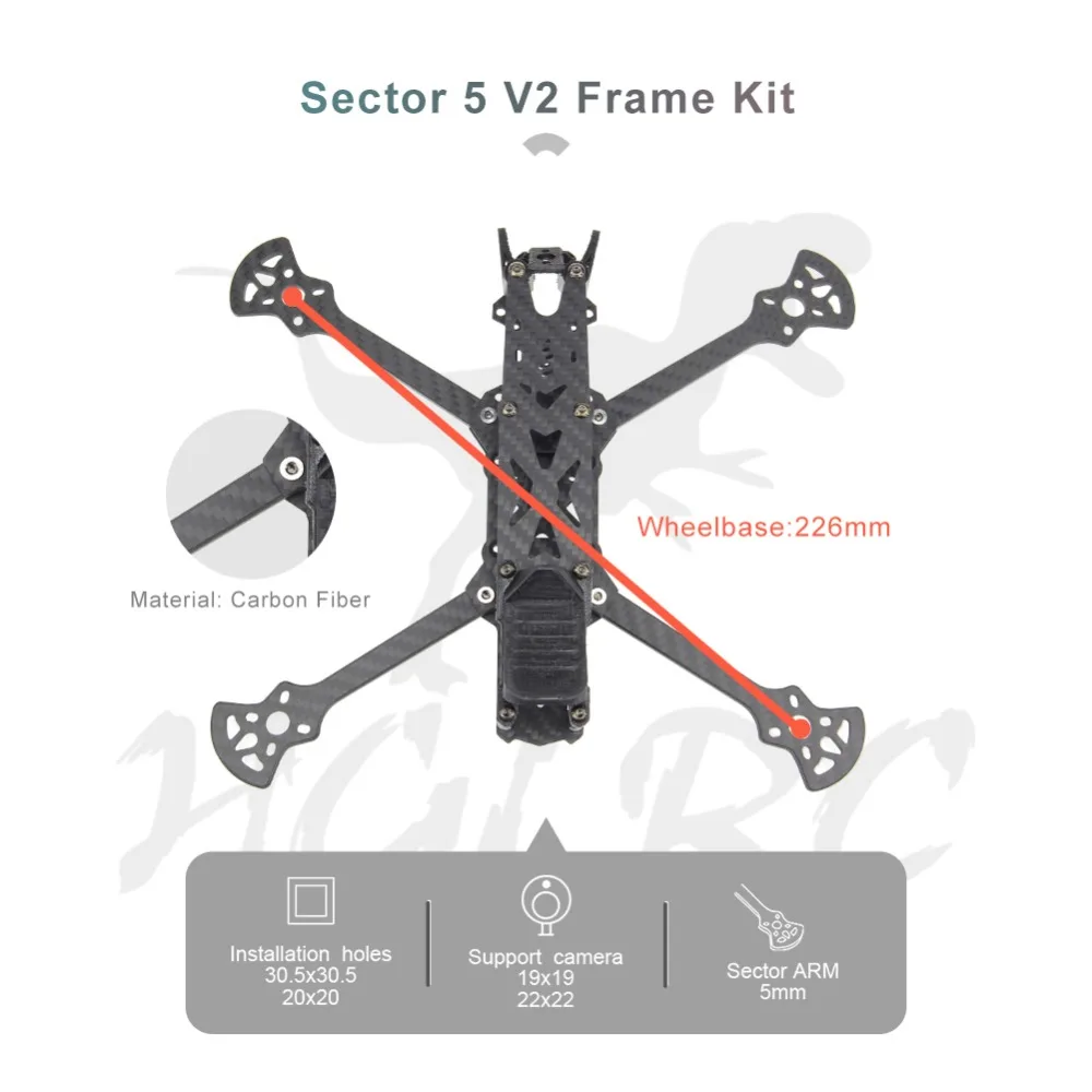 HGLRC 5 Дюймов Фристайл PNP FPV гоночный Дрон F7 Контроллер полета 60A Blheli 32 4в1 ESC 2306 2450 кв бесщеточный двигатель