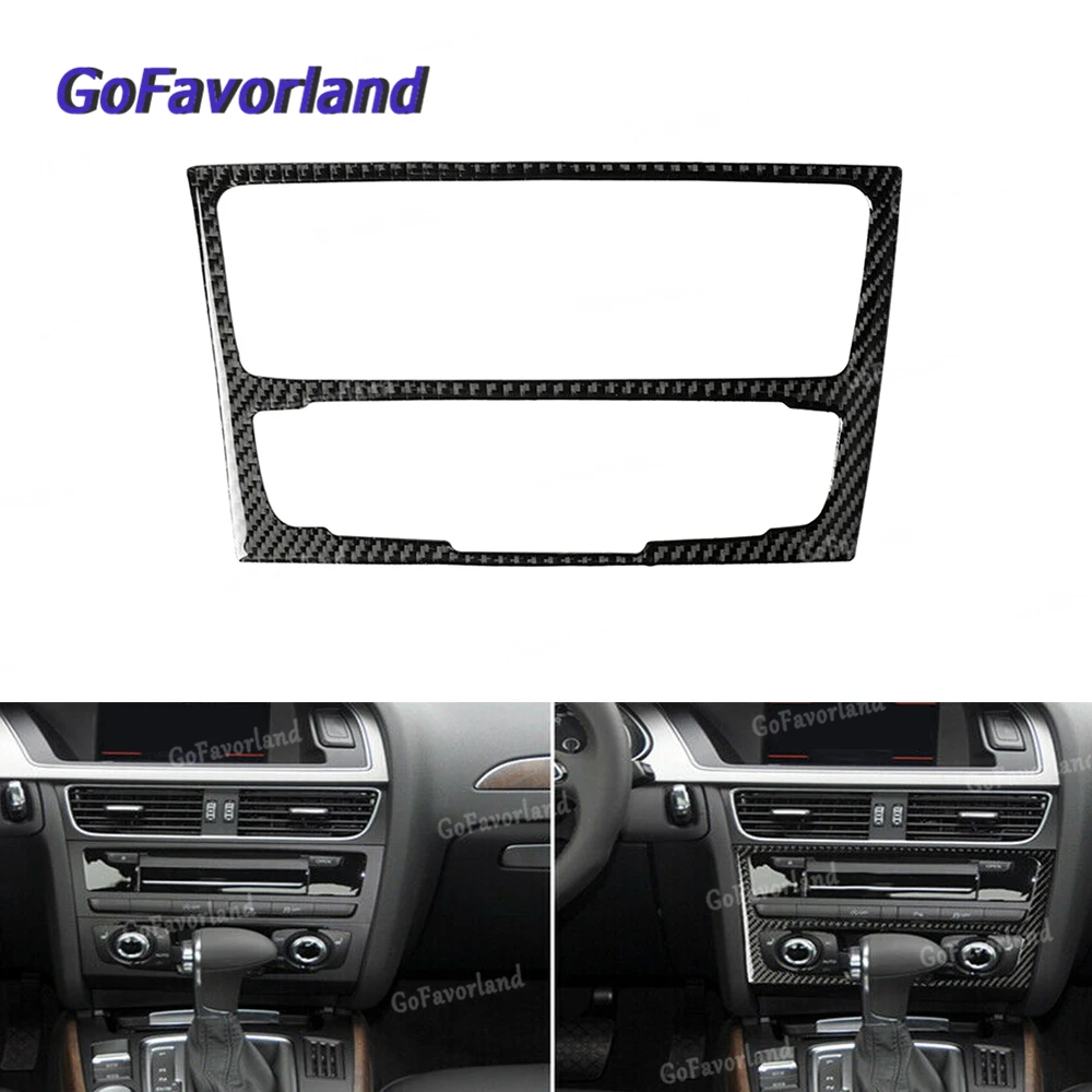 

Carbon Fiber Console CD Panel Cover Trim For Audi A4 B8 A5 Q5 B7 2009 2010 2011 2012 2013 2014 2015 2016