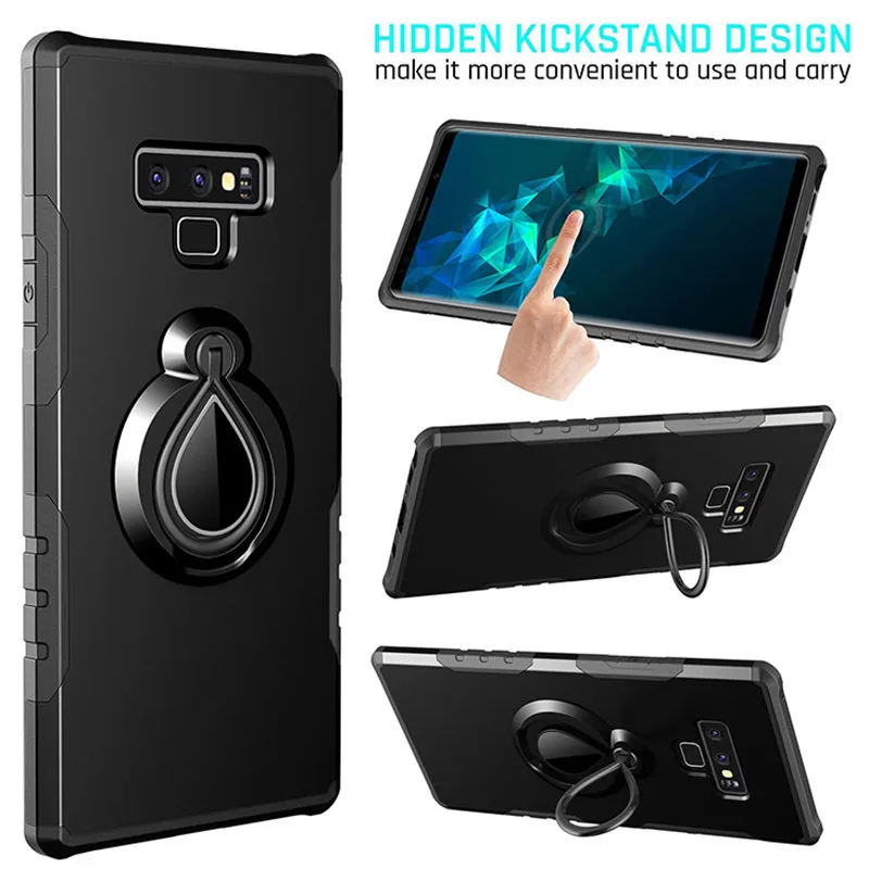 Shockproof armor ring holder phone coque for Samsung galaxy S9 case plus S7 edge cover S8 funda note 8 a7 A5 2017 9 |