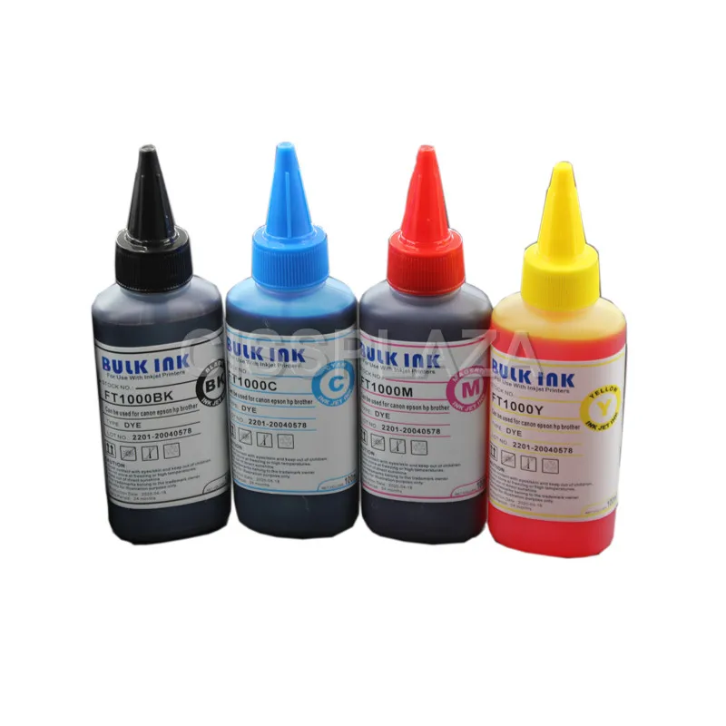 

CISSPLAZA 4x 100ml universal use dye ink for Ink Cartridge compatible for Epson XP-2100 XP-2105 XP-3100 XP-3105 XP-4100 XP-4105