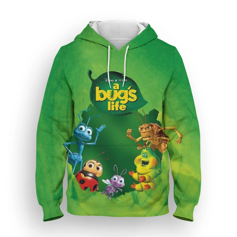 

Disney Cartoon Anime Sweatshirt For Men 3D Print A Bug's Life Boy Girl Kids Hoodies Harajuku Style Women's Tracksuit