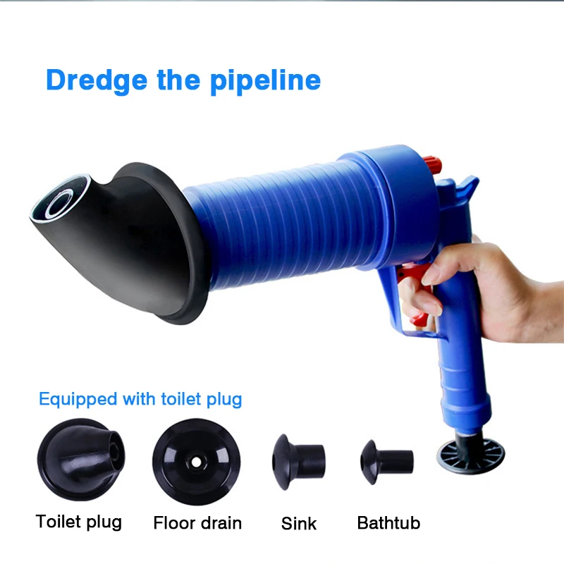 Toilet air pump pressure pipe plunger drain cleaner blaster plunge Dredge Blaster sticks blockages Bathroom cleaning tool | Дом и сад