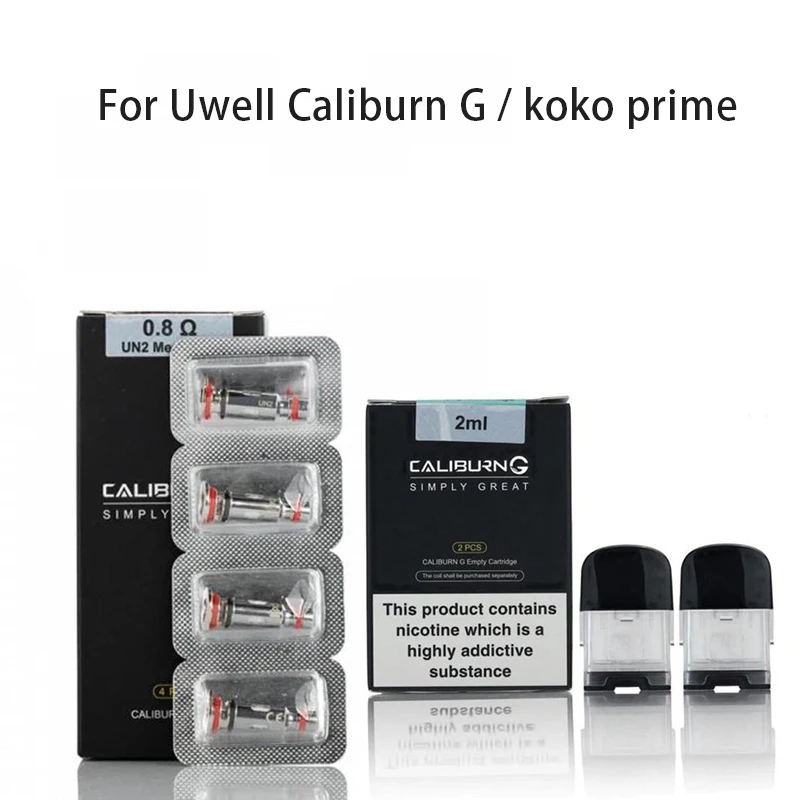 

Replacement Coil 0.8/1.0 Ohm For Caliburn G Pod or Koko Prime Pod Replacement Empty Cartridge Kit Accessories