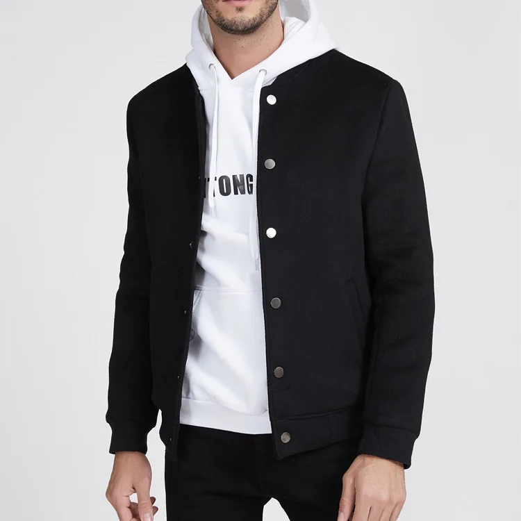 

Winter Warm woolen Jacket Men 2019 Brand Casual Mens Jackets Thick button Coats Men Fashion Outwear Clothing Thicken Coats