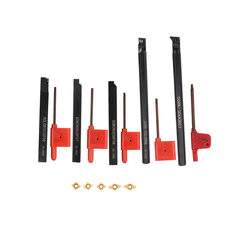 

Индексируемый держатель токарного станка с хвостовиком 8 мм с твердосплавными вставками CCMT060204 DCMT070204 для станка с ЧПУ