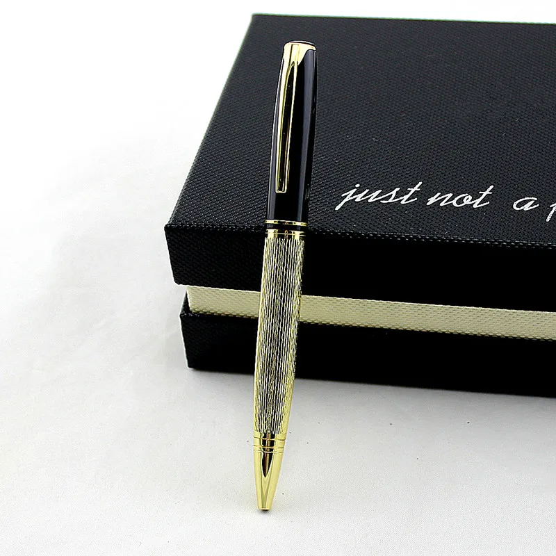 

Fashion Metal Ballpoint Pen High Quality Business Office Pen Conference Golden Gift Pen School Student Silver Writing Stationery