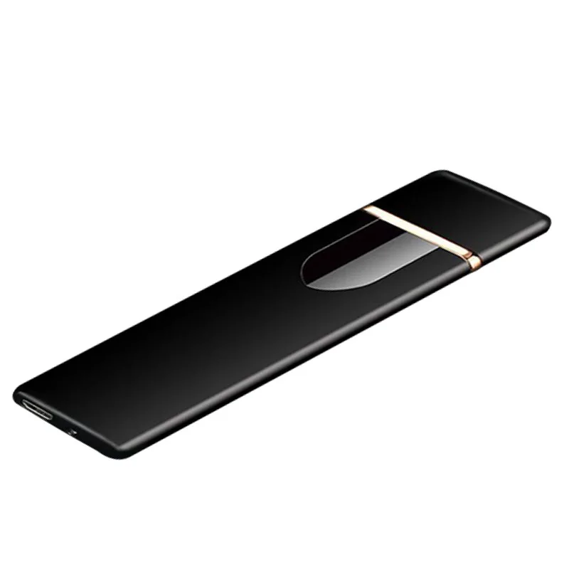 Ультра тонкая USB Зажигалка для сигарет сенсорная Индукционная электронная