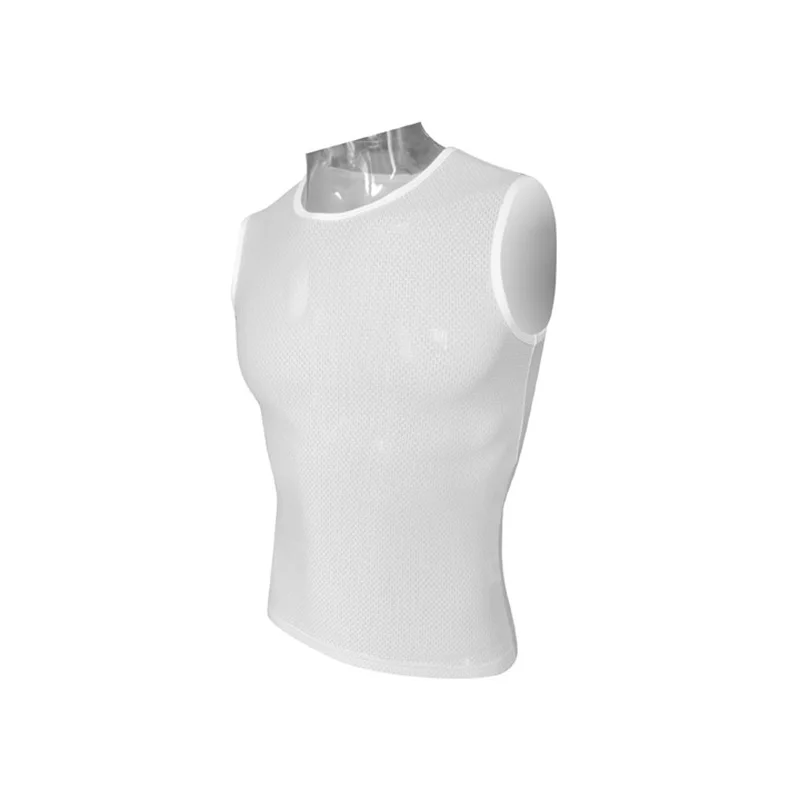 

Men Summer Cycling Vest Bicycle Undershirt Keep Dry White Reflective Cycling Sleeveless Vests Clothing Jerseys Bike Sports H034
