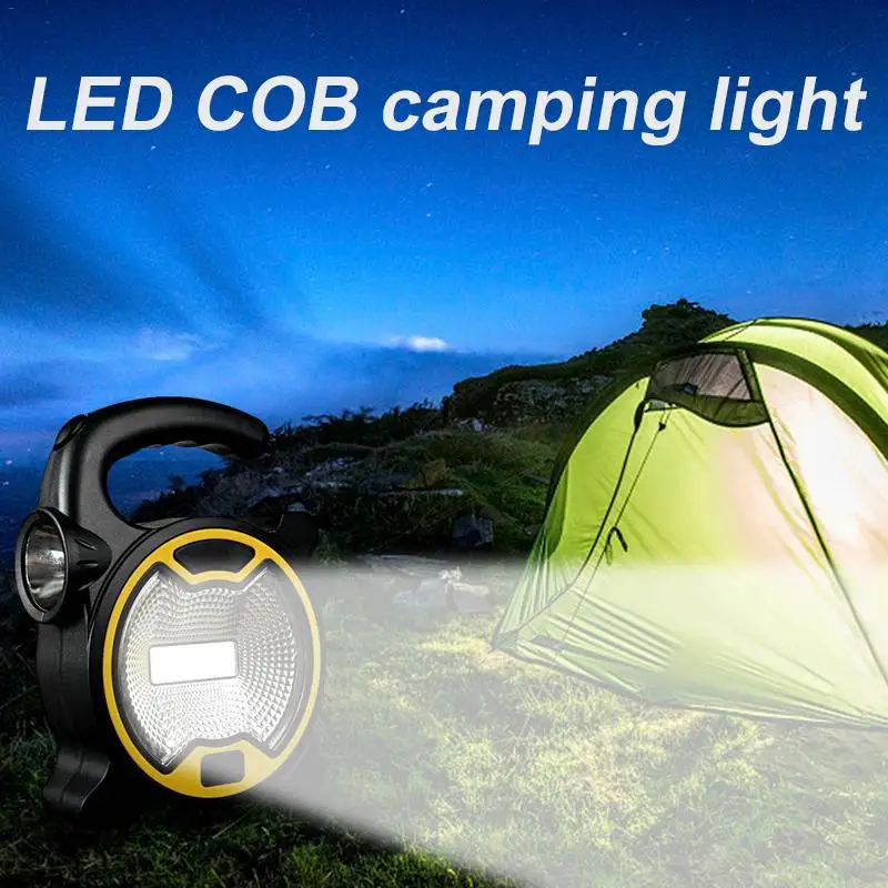

Tent Lamp Work Light Hiking Outdoor Torch COB LED 2Colors Super Bright Travel Flashlight Camping Lights