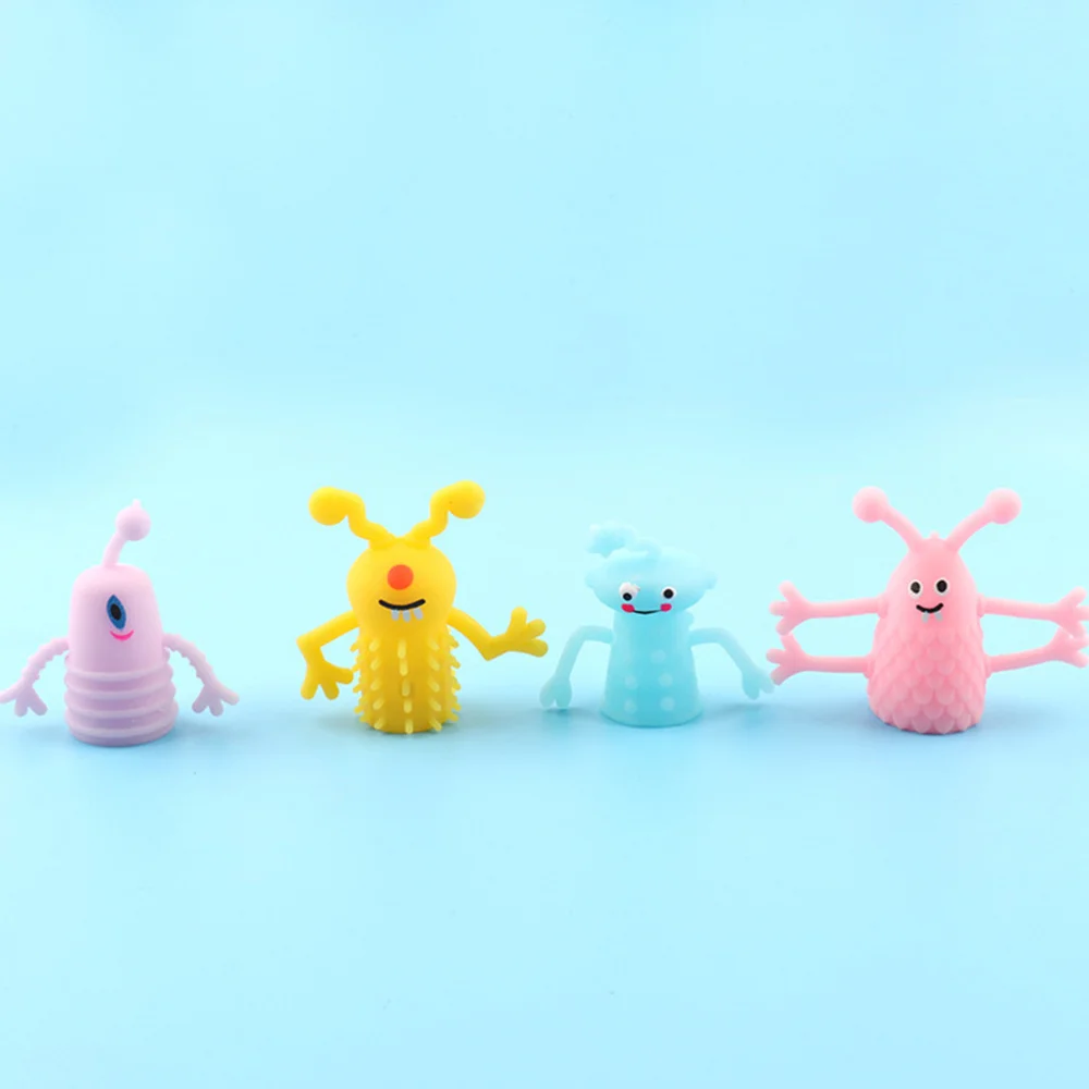 

4Pcs Little Finger Toys Story Telling Props Finger Puppet (Random Color)