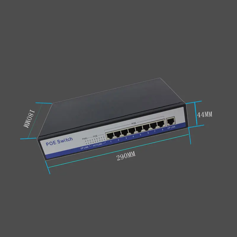 Гигабитный коммутатор poe switch 8 портов 10/100/1000 Мбит/с rj45 сетевой концентратор ethernet