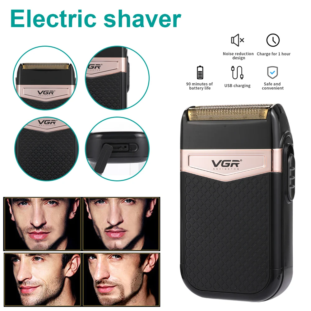 

Бритва Мужская аккумуляторная, водонепроницаемая, с зарядкой от USB