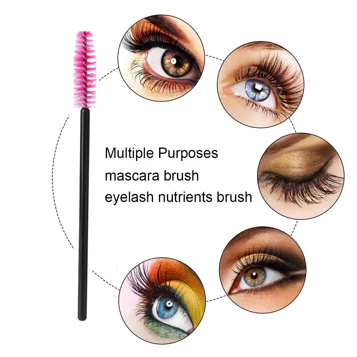 

50/100pcs Disposable Eyelash Brush Mascara Wand Applicator Grafting Micro Spoolie Brushes for Eye Lashes Extension makeup Tools