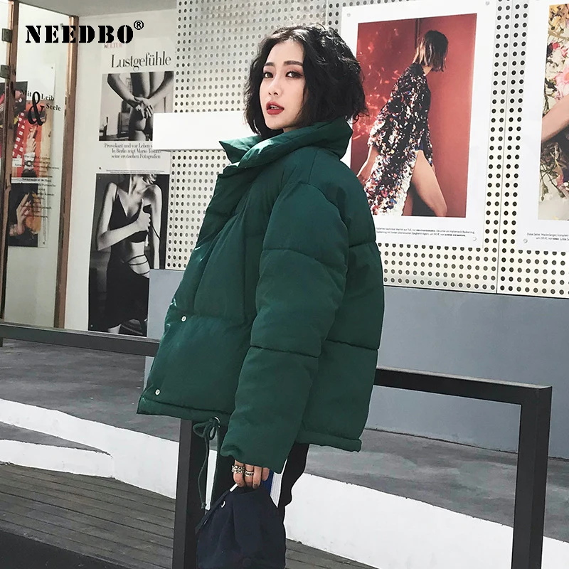 Winter Jacket Women Coat Snow Casual Oversize Woman Winter Coats and Puffer Jackets Padded Stand Collar Parka mujer 2019 Outwear