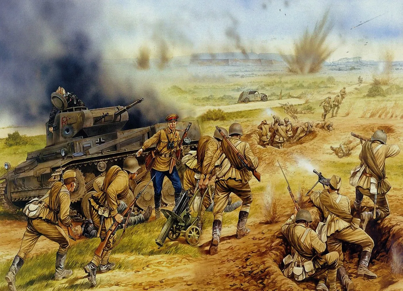 Второй мировой войны вермахт тигр фотосессия искусственная картина военный