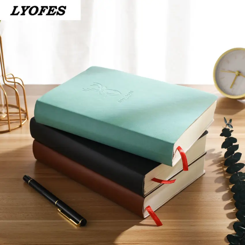 A5 Super Thick Notebooks Journals Budget Book Sketchbook Office School Supplies Soft Cover Journal Diary Notepads Stationery images - 6
