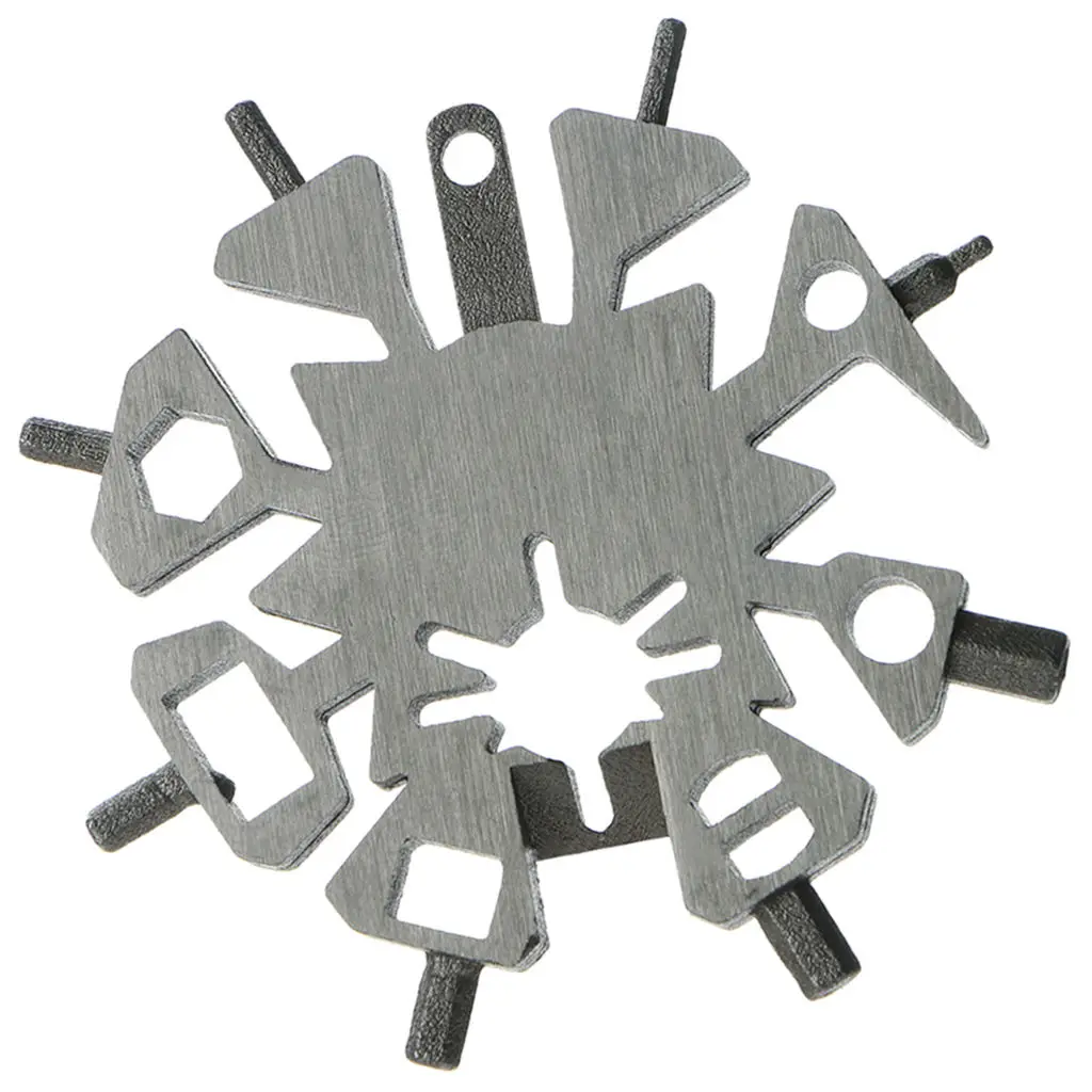 

Snow Multi-Tool – Stainless Steel Snowflakes Multi-Tool for Arrow Bows Repair - Archery Accessories - Stainless Steel