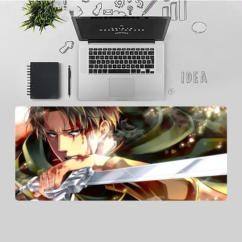 

Attack On Titan Customized laptop Gaming mouse pad Desk Table Protect Game Office Work X XL Non-slip Laptop Cushion