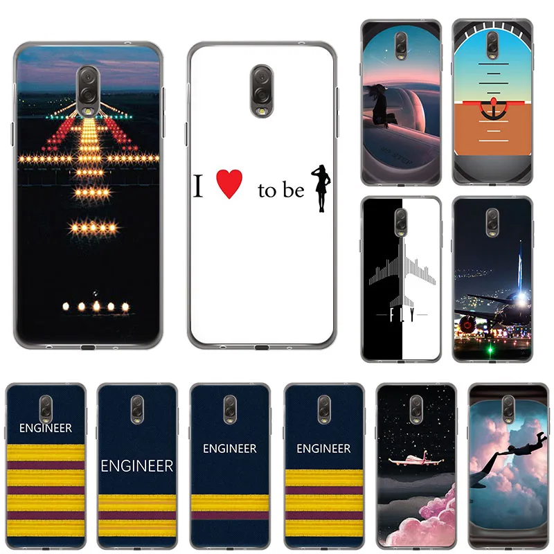 Инженер летать Пилот самолета Мягкий силиконовый чехол для мобильного телефона