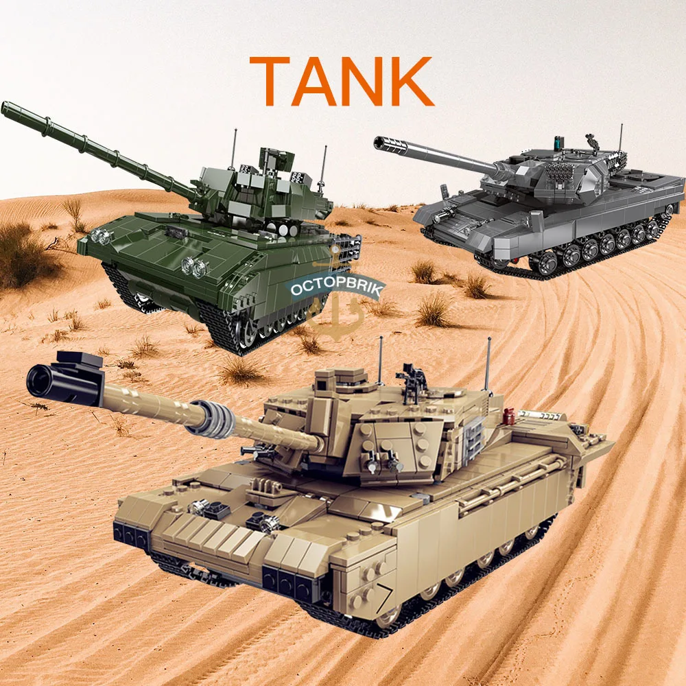 XINGBAO военного танка из конструкторных блоков Детские кубики бак игрушки модель