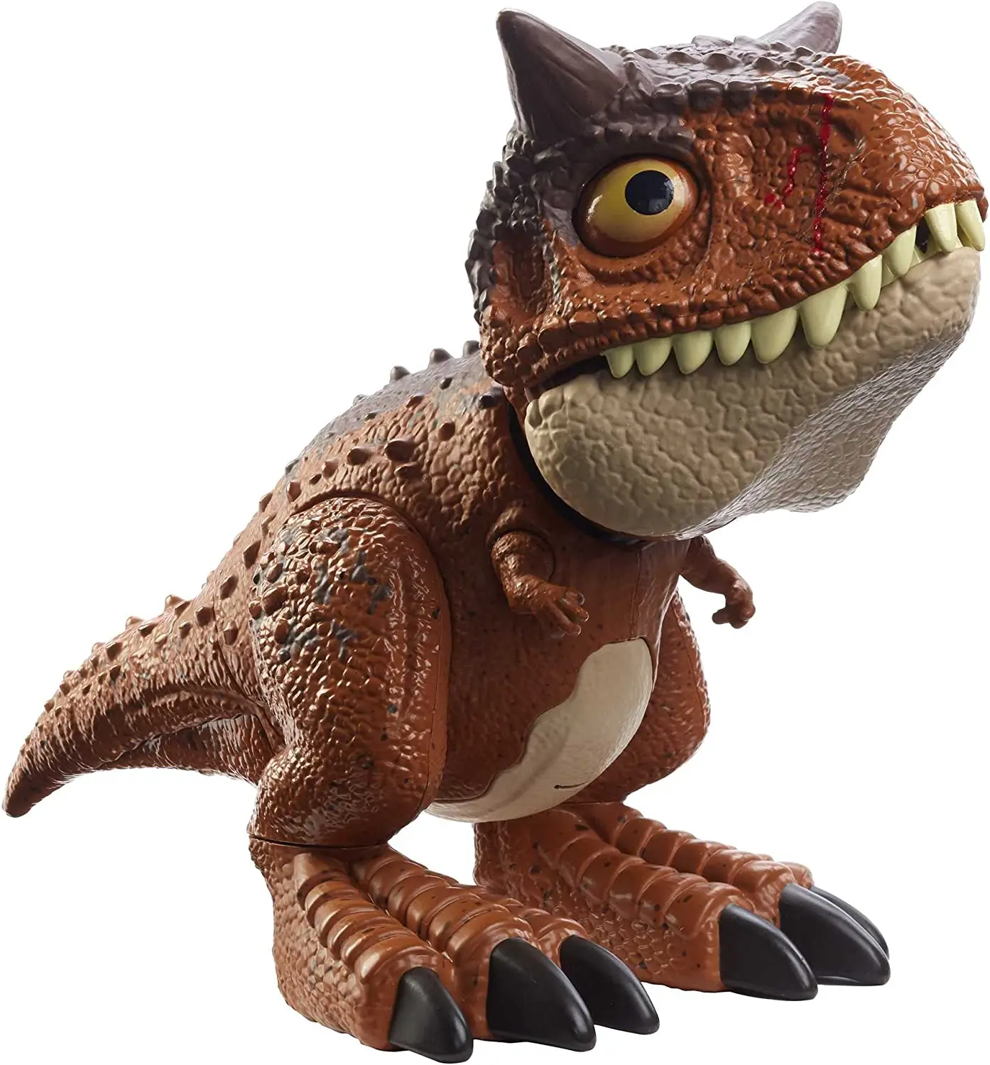 100% oriignal Jurassic World Chomping Carnotaurus Toro Dinosaur Action Figure Camp Cretaceous Button-Activated Toys for Boy