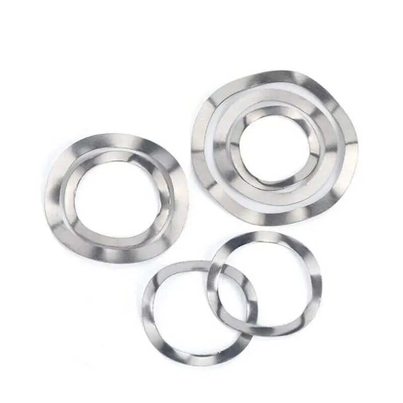 

M3 M4 M5 M6 M8 M10 M12-M41 Wave Washer 304 A2 прокладка из нержавеющей стали типа Wave, пружинные эластичные шайбы