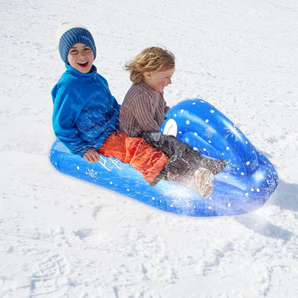 

Snow Tube with Handle Larger Thickened Inflatable Snow Sled Ski Circle Fun Parent-child Interactive Playing Toy