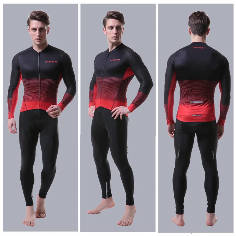 Комплект одежды PHMAX для велоспорта профессиональный дышащий комплект с длинным
