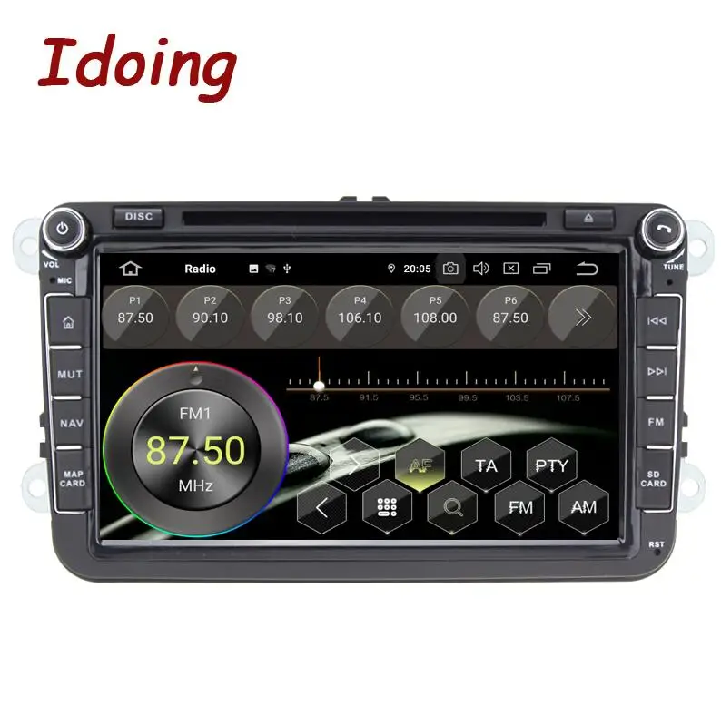 Standard Idoing " 2 din Автомобильный Android 9,0 радио плеер универсальный для Volkswagen Skoda Seat 4G+ 64G Восьмиядерный ips gps навигация Мультимедиа - Цвет: Standard
