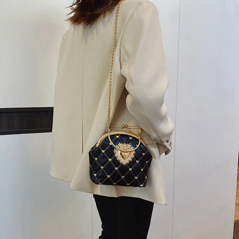 

Women's Messenger Bag Retro Pouch Joker Women's Handbag Black & Ins Small Fresh and Lovely Small Cloth Bag 11