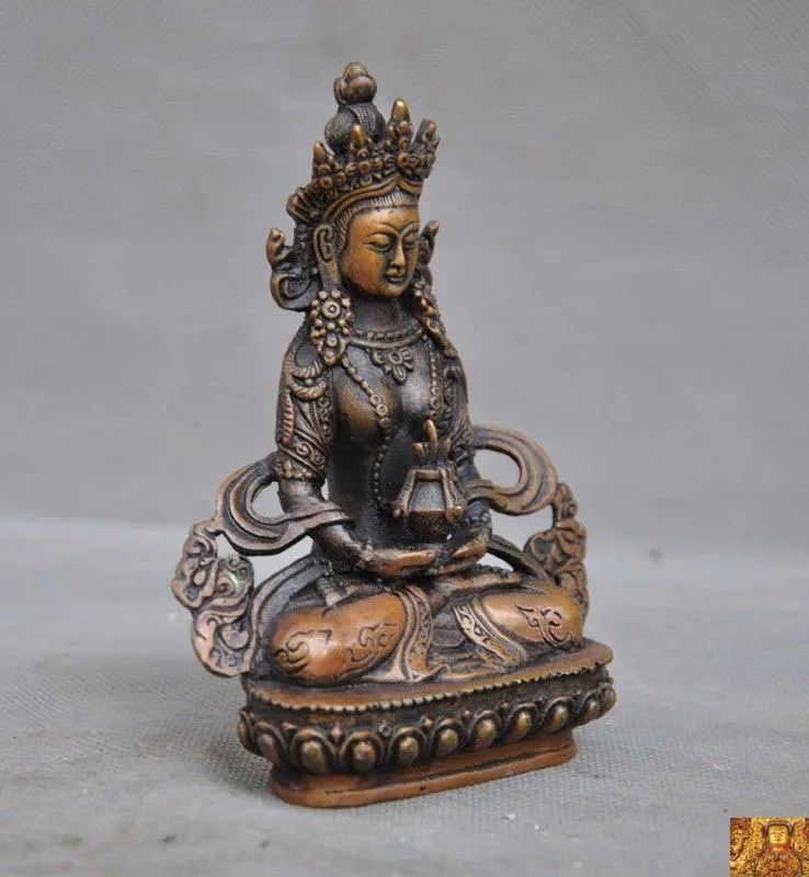 Свадебные украшения Тибетский буддистский храм Непал бронза Амитаюс долголетия